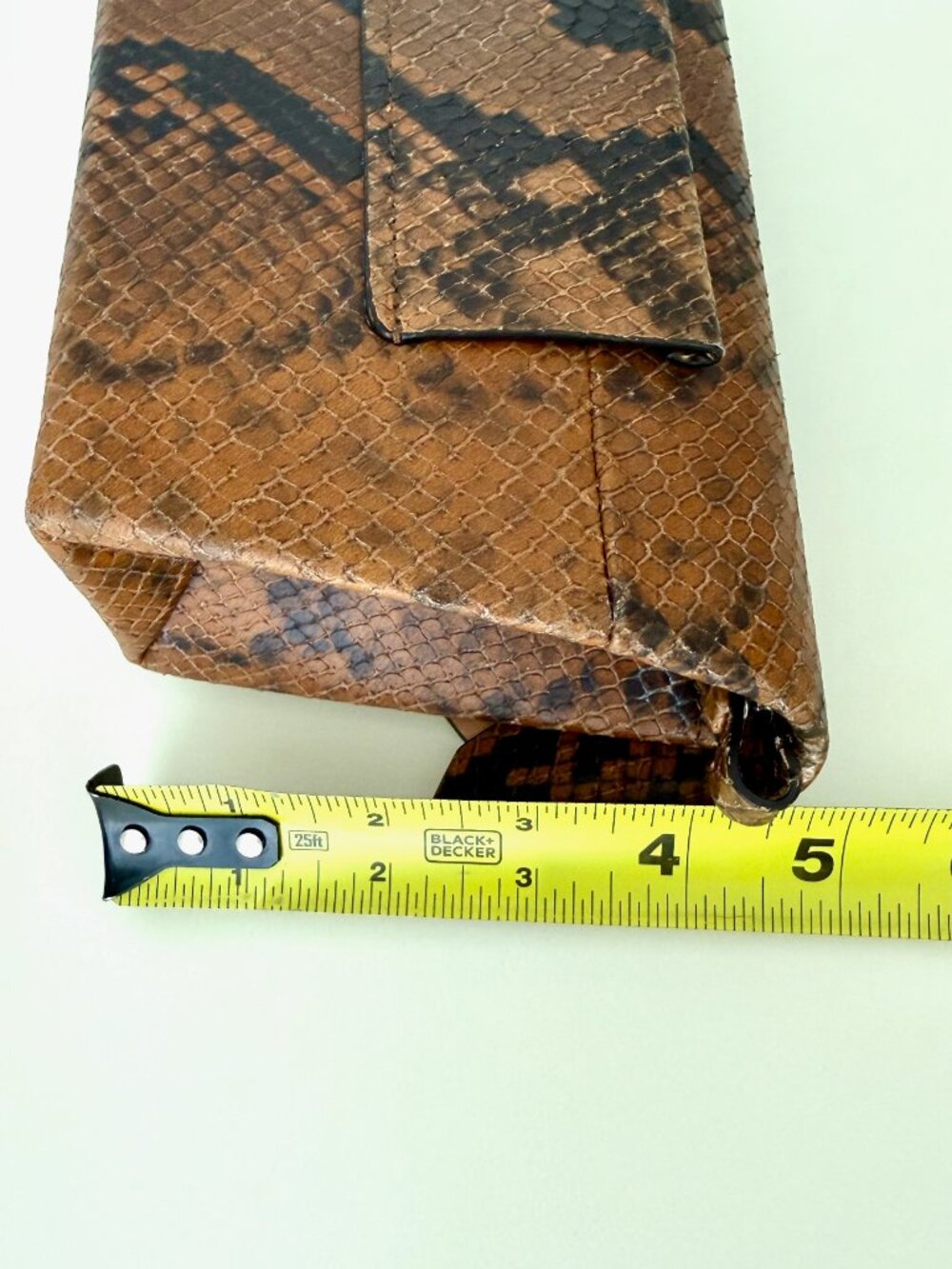 MAISON MARGIELA Snatched Python-Effect Small Bag - Picture 8 of 16
